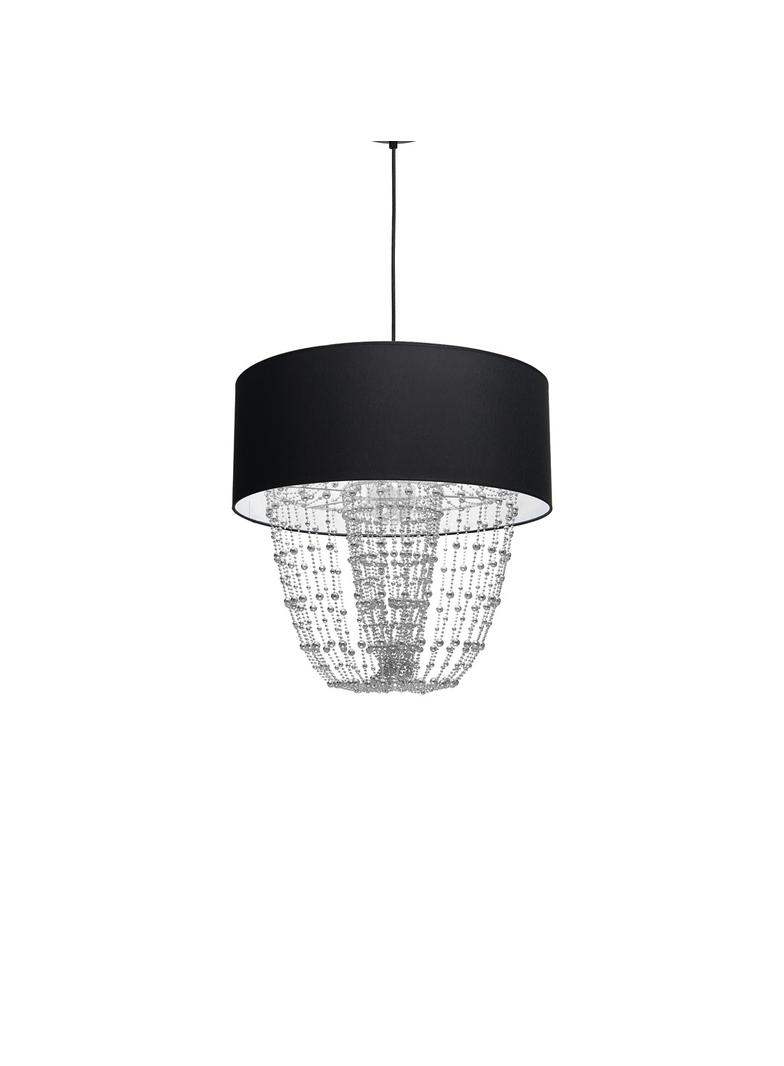 lampa wisząca Almeria E27 czarna/chrom MLP6432 Milagro
