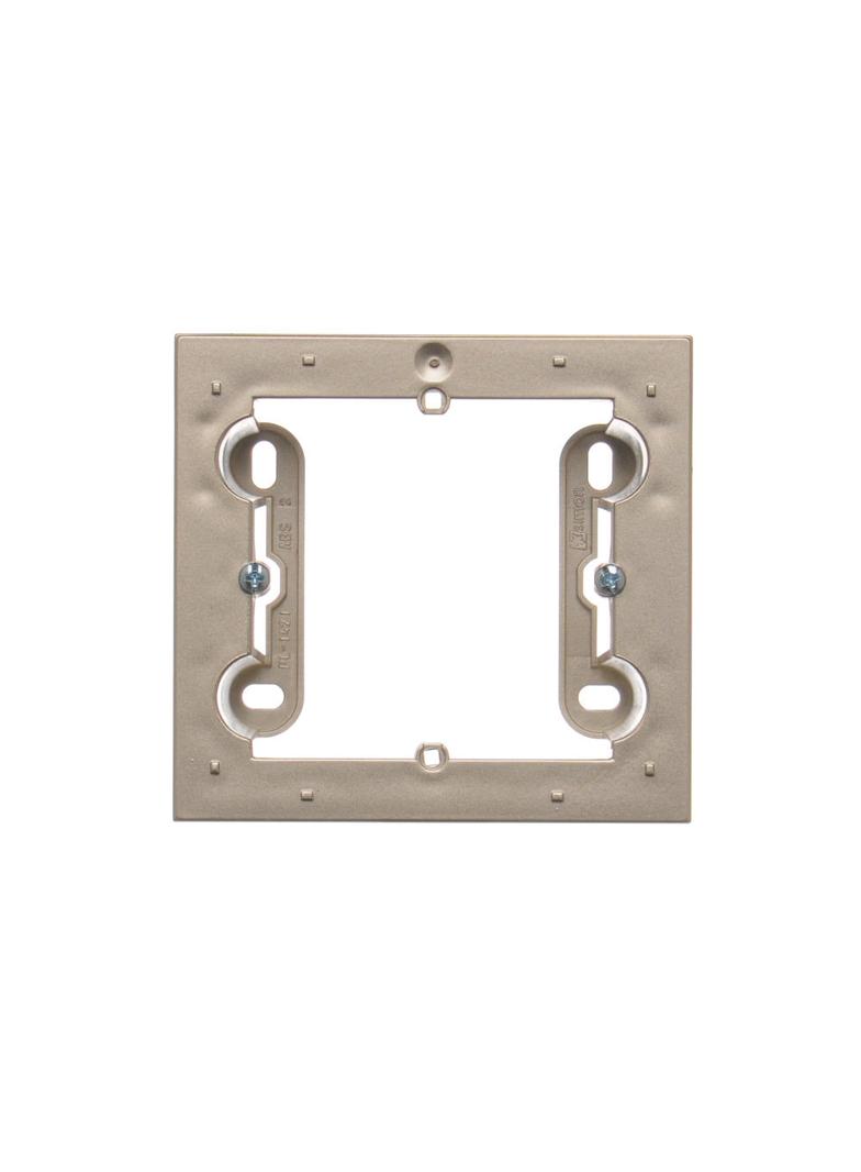 Simon 54 Premium Puszka natynkowa 1-krotna do ramek PREMIUM. Głębokość 35mm złoty mat