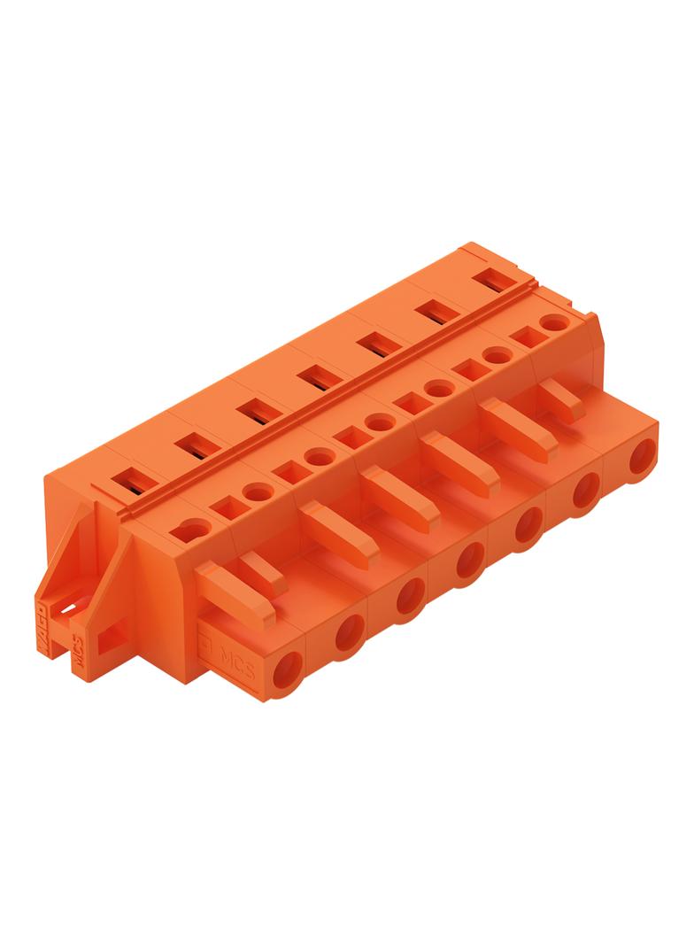 MCS-MIDI Classic gniazdo 7-bieg. pomarańczowe raster 7,62 mm /25szt./ WAGO
