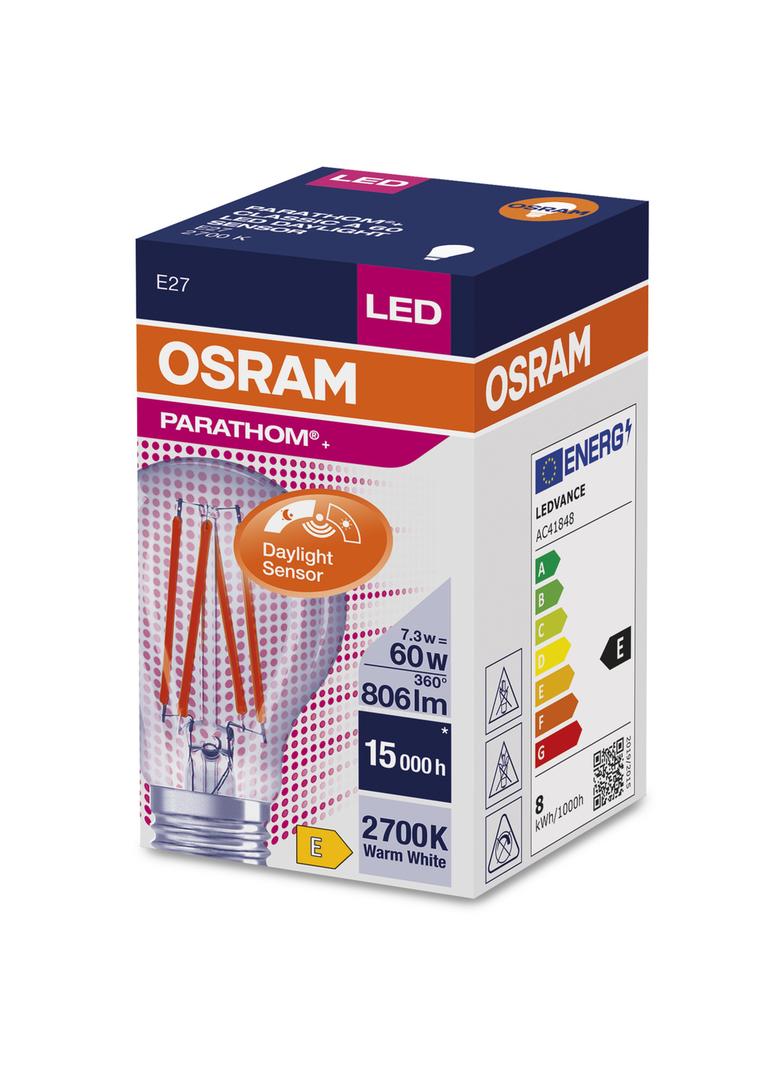 Lampa LEC PARATHOM+ non-dim CL A60 FILAMENT 7,3W/827 E27