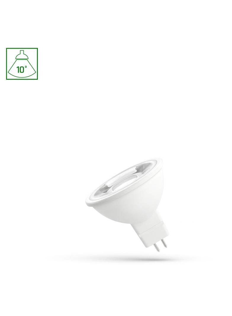 LED MR16 12V 5W SMD 10st WW z soczewką SPECTRUM