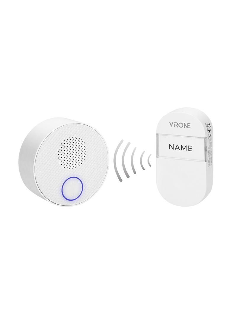 Dzwonek bezprzewodowy SONUS AC sieciowy przycisk bezbateryjny learning system 38 dźwięków 100m DB-2