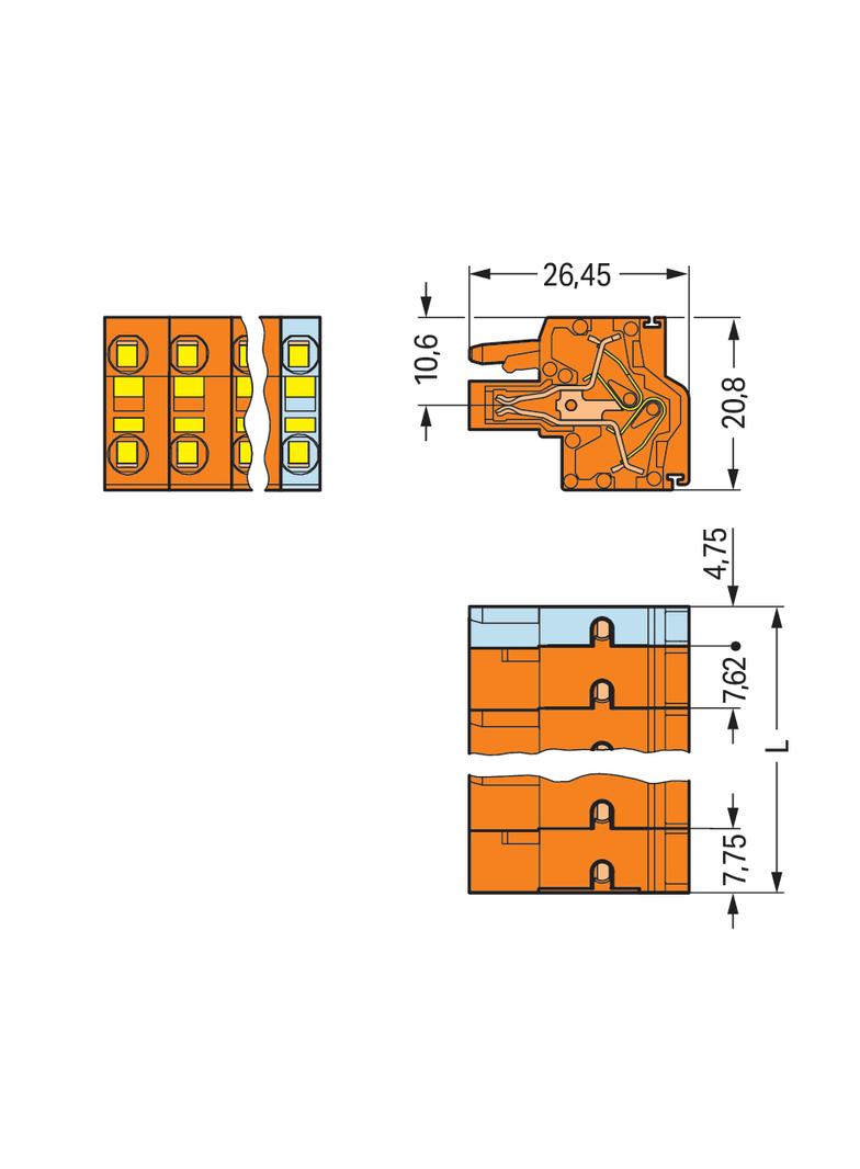 2-przewodowe gniazdo