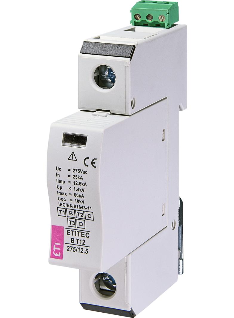 Ogranicznik przepięć T1+T2 (B+C) TEC B T12 275/12,5 1+0 RC 002440314 ETI