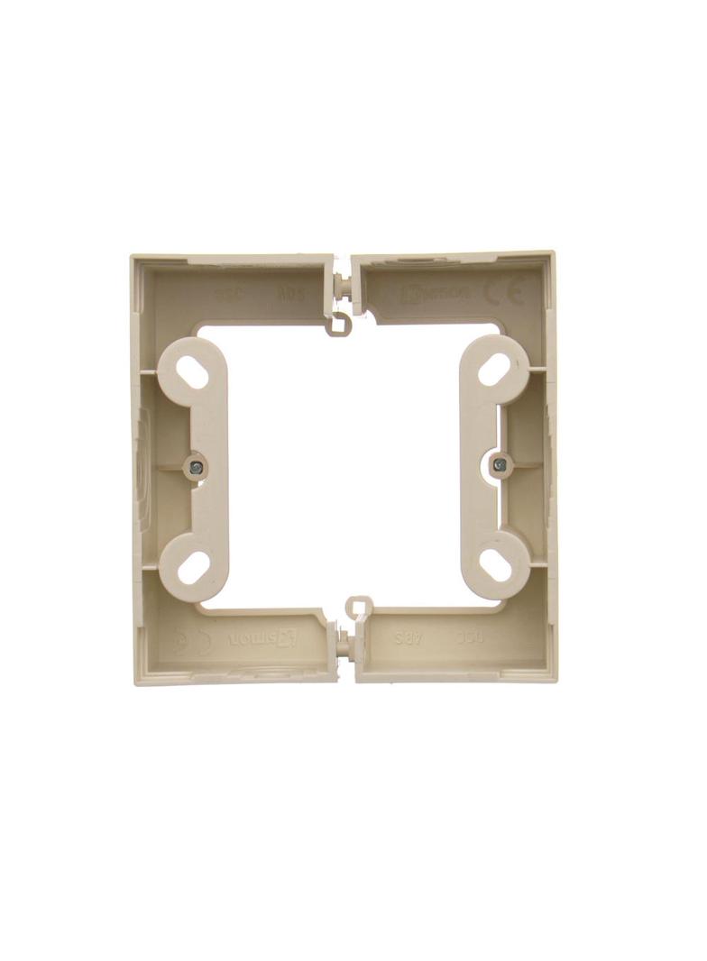 Simon 54 Premium Puszka natynkowa pojedyncza składana do ramek Simon 54 PREMIUM. Głębokość 40mm krem
