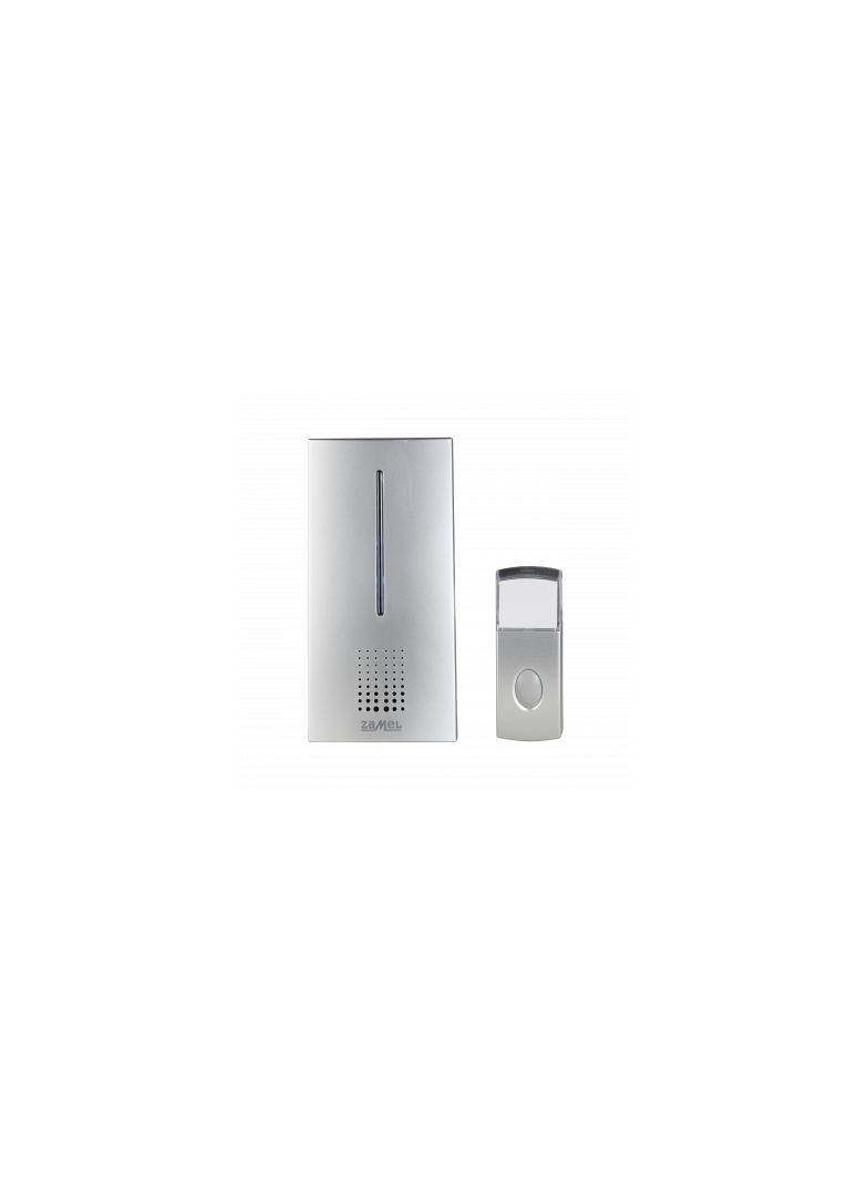 DZWONEK BEZPRZEWODOWY BATERYJNY BRILLO Z SYGN. OPTYCZNĄ ST-372 HERMET. ZAŚ.100m