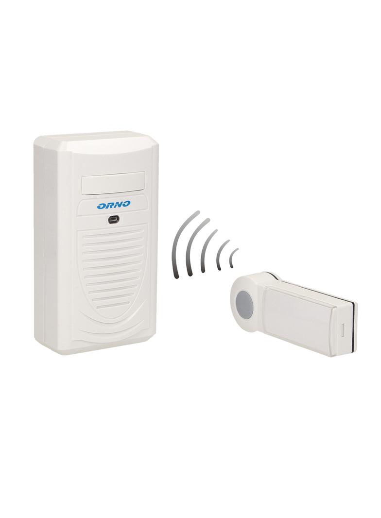 Dzwonek bezprzewodowy DISCO AC sieciowy learning system 1 dźwięk 80m OR-DB-KH-123 ORNO
