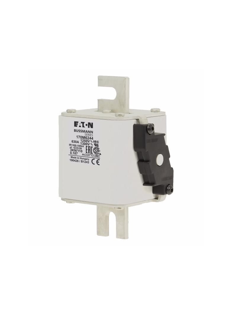 FUSE 630A 1250V 3KN/110 AR CU Wkładka szybka 630A AC 1250V rozmiar 3 76x92x139 mm aR DIN I 170M6244