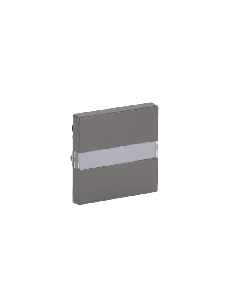 PURE Klawisz z polem opisowym Z pryzmatem do równomiernego podświetlenia opisu stal szlachetna