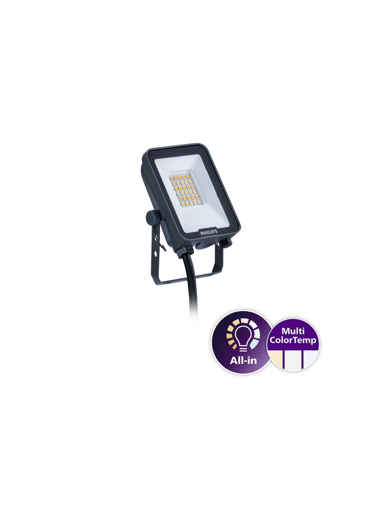Naświetlacz LED Ledinaire BVP167 10W 1100/1200lm IP65 3000/4000/6500 K zmienna barwa światła 5 lat g