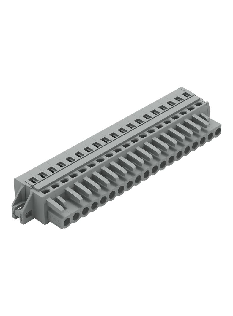 MCS-MIDI Classic gniazdo 19-bieg. szare raster 5 mm /10szt./ WAGO