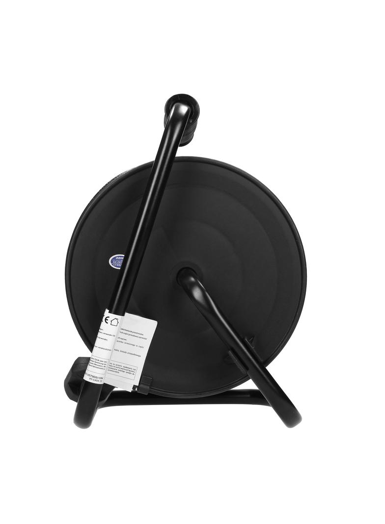 Przedłużacz bębnowy MINI, 4 gniazda 2P+Z (Schuko), metalowy stojak, polwinit H05VV-F 3x1.5mm2 - 15m OR-AE-13171(GS)/15M ORNO