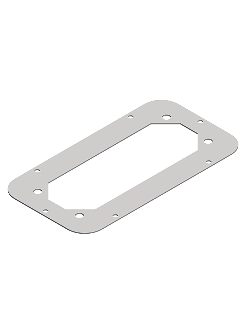 Spacial Stalowy adapter do flansz FL21 545x 130mm do S3D o szerokości 600mm, głębokości 200…250mm