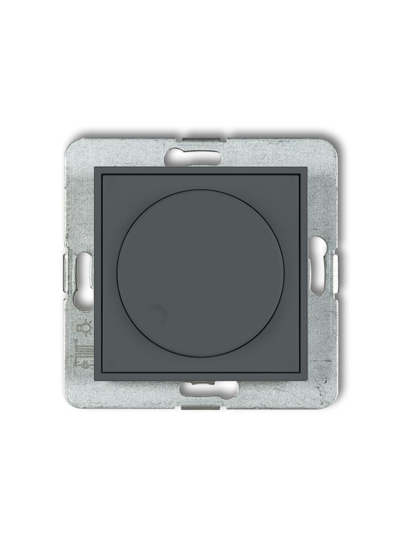 MINI Elektroniczny regulator oświetlenia przycisk-obrót do lamp LED grafitowy mat 28MRO-2 KARLIK
