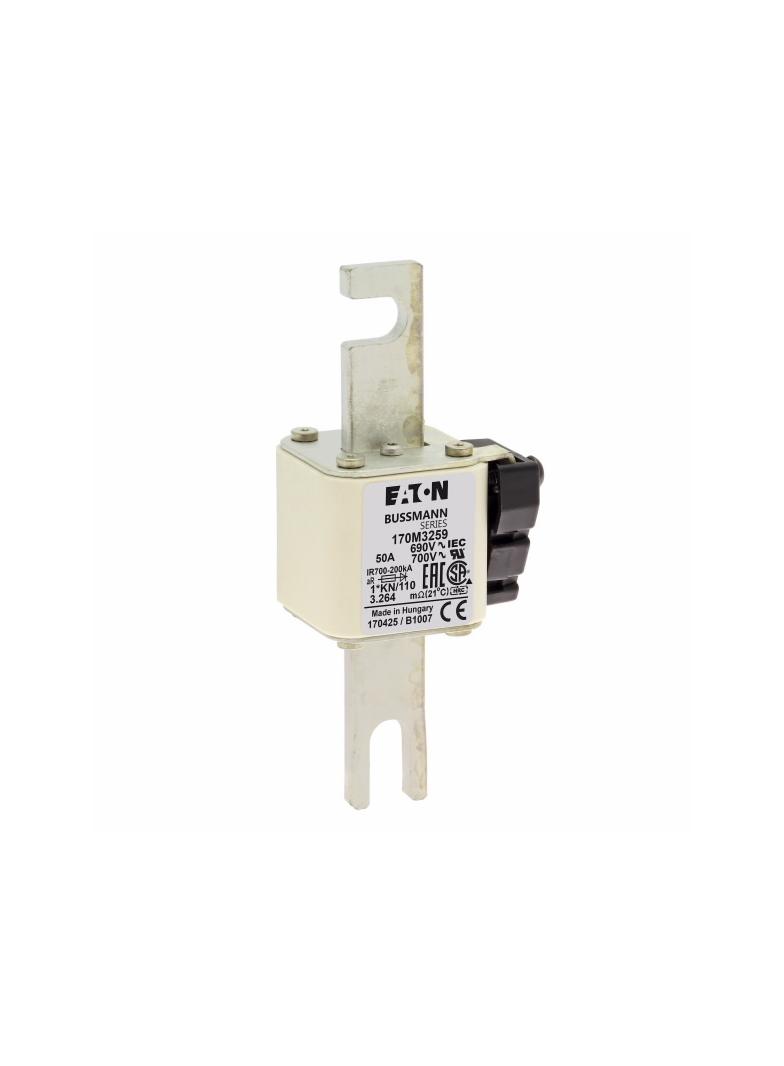 50A 690V 1*KN/110 aR INDICATOR FUSE Wkładka szybka 50A AC 690V compact DIN 1 45x58x134 mm, 170M3259