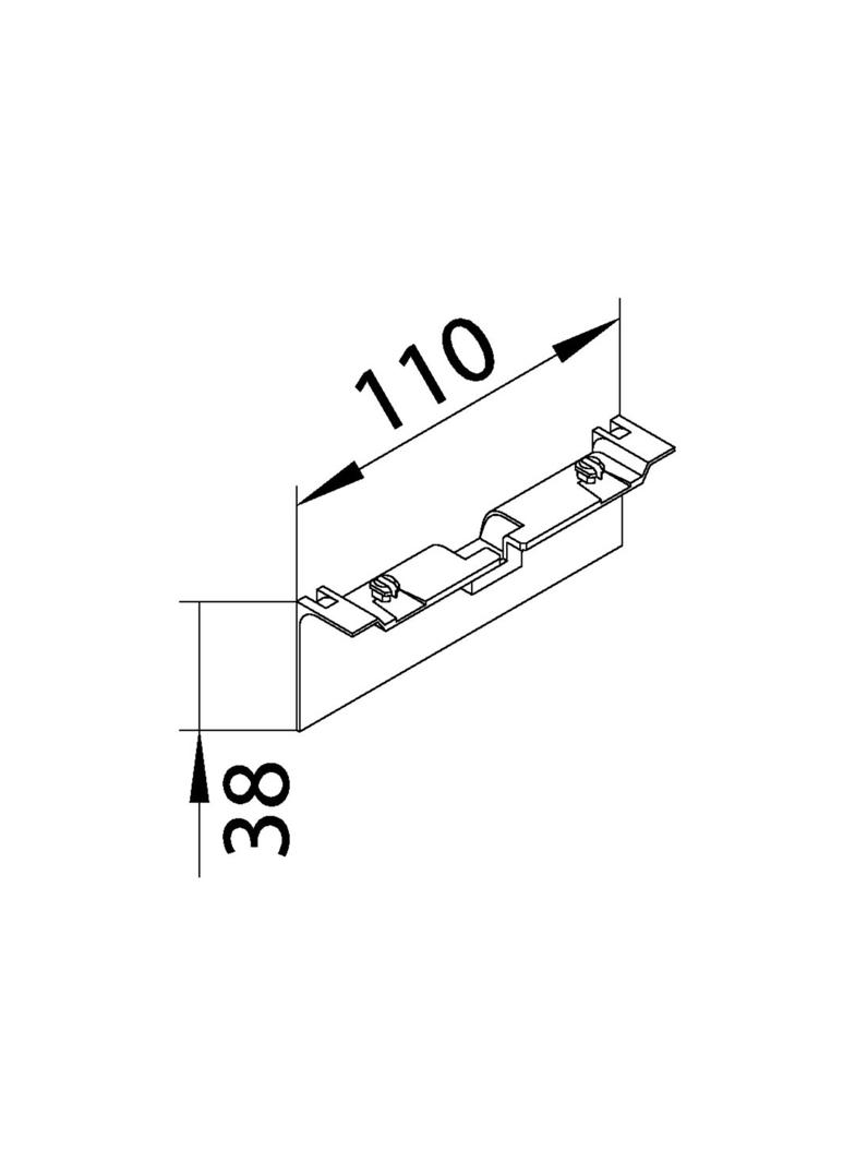 tehalit.SL Maskownica nośnika 20x115 czarny SL20115A9011 HAGER