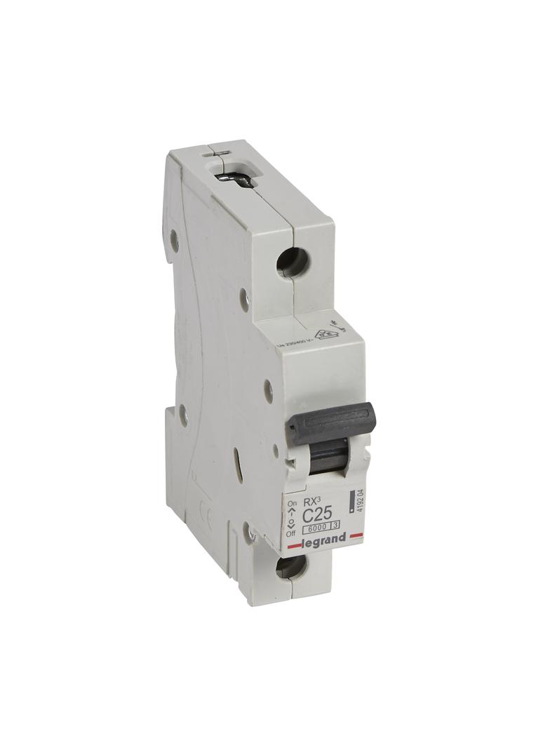 Wyłącznik Nadprądowy 1P C25A 6kA AC S301 RX3 419204 LEGRAND