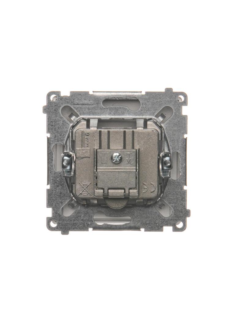 Simon Basic Gniazdo antenowe R-TV końcowe separowane 1x wejście: 5–862 MHz stal inox