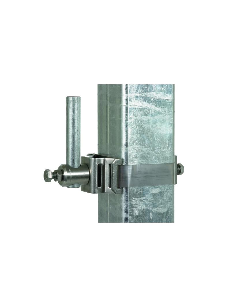 Obejma taśmowa dla iglic 16 mm, do profili 40x60 do 70x70 mm, stal nierdzewna NIRO