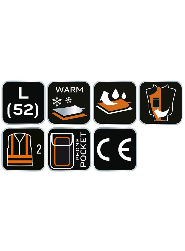 Bezrękawnik roboczy, dwustronny, jedna strona odblaskowa, rozmiar L/52