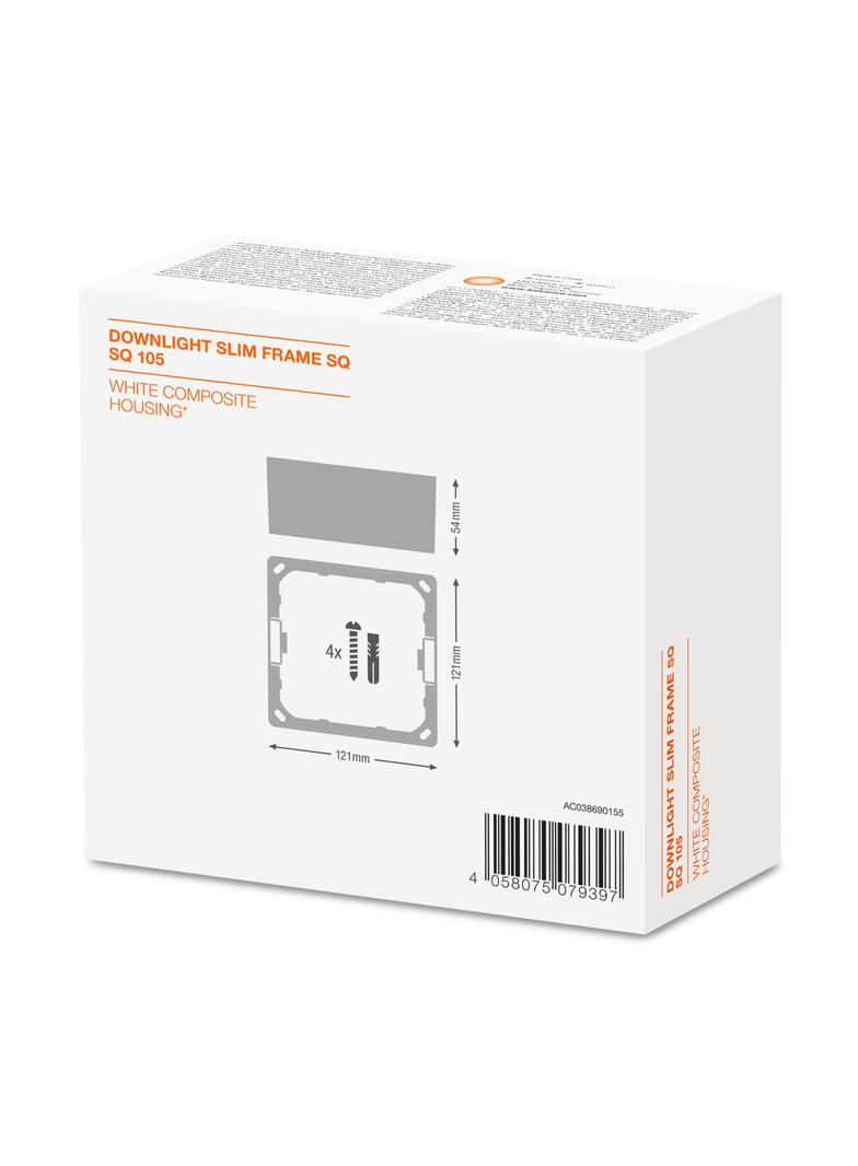 Ramka DOWNLIGHT SLIM FRAME SQUARE 105 WT
