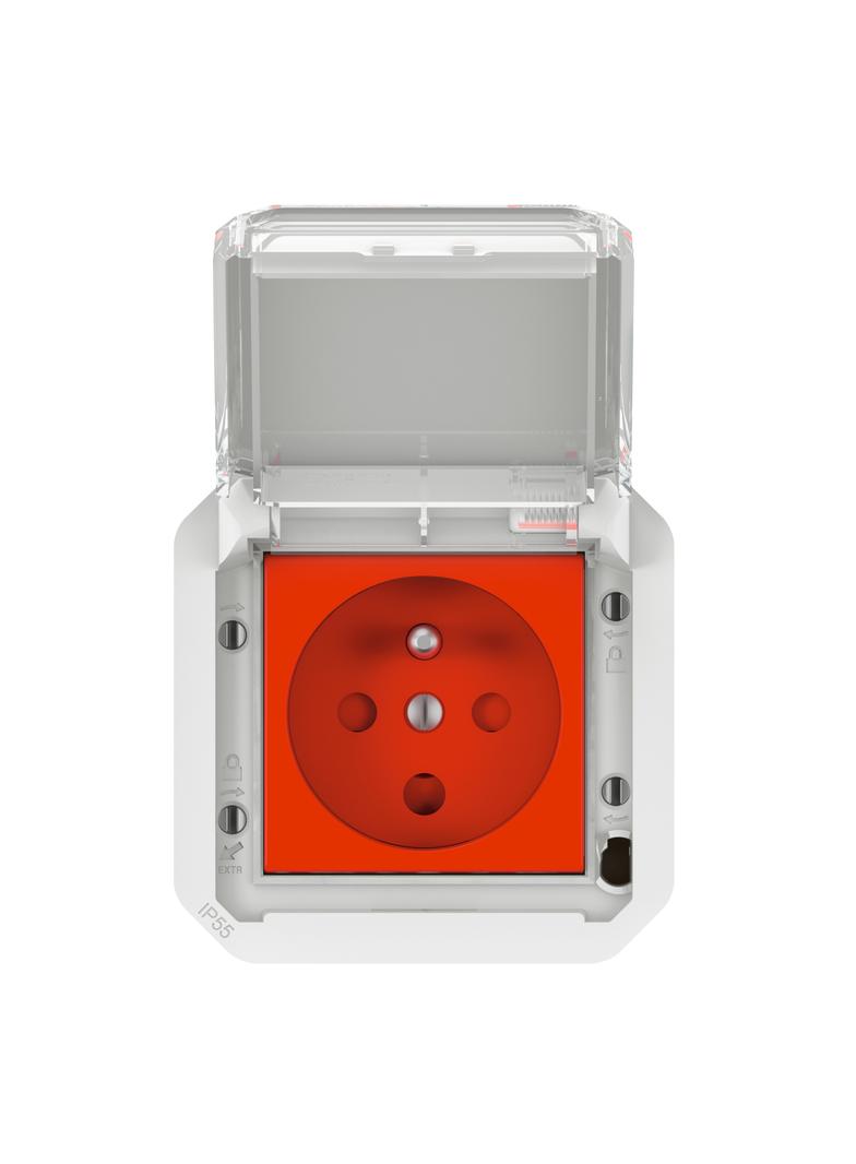 NOWE PLEXO - GNIAZDO 2P+Z Z BLOKADĄ ZACISKI ŚRUBOWE MECHANIZM 16 A-250 V BIAŁE 069623L LEGRAND