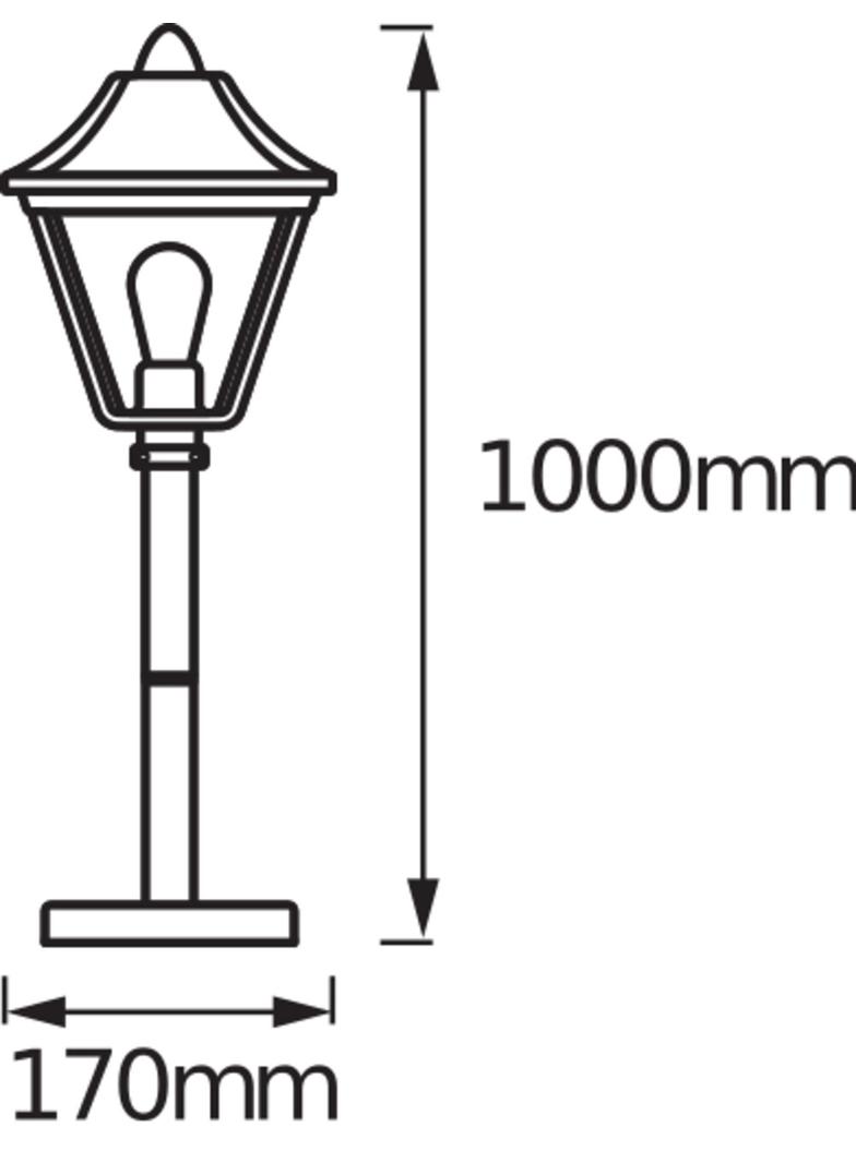 ENDURA® CLASSIC TRADITION ALU 1000 E27 GD Oprawa zewnętrzna