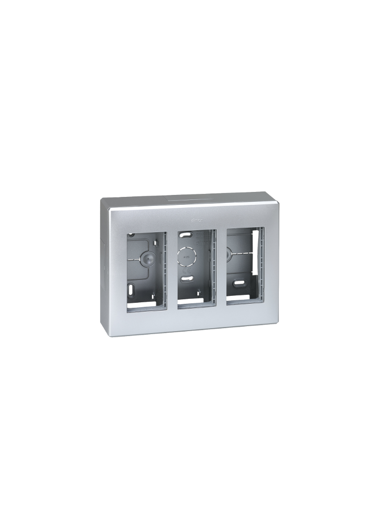 Simon Connect Obudowa natynkowa S500 3-modułowa 6x K45 kompletna aluminium 51000003-033 KONTAKT