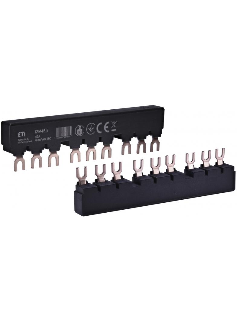 Izolowana szyna łączeniowa (do 3xMPE25) IZM45-3 002921299 ETI