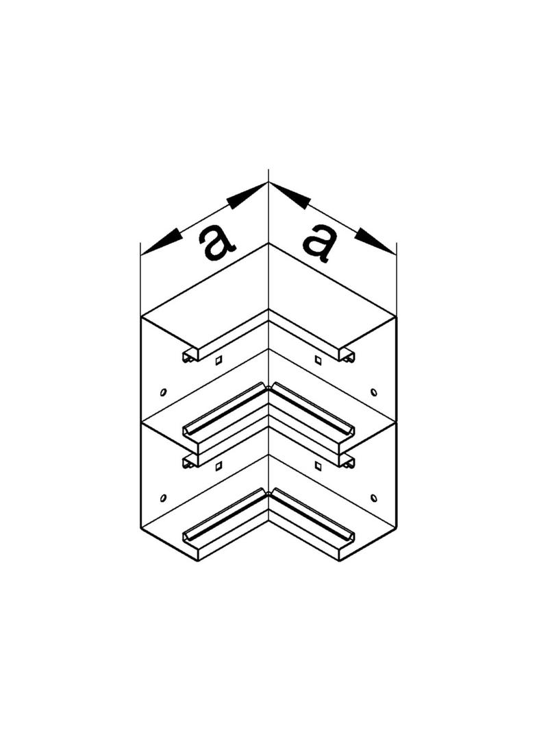 tehalit.BRS Kąt wewnętrzny 65x210 D, stalowy, biały