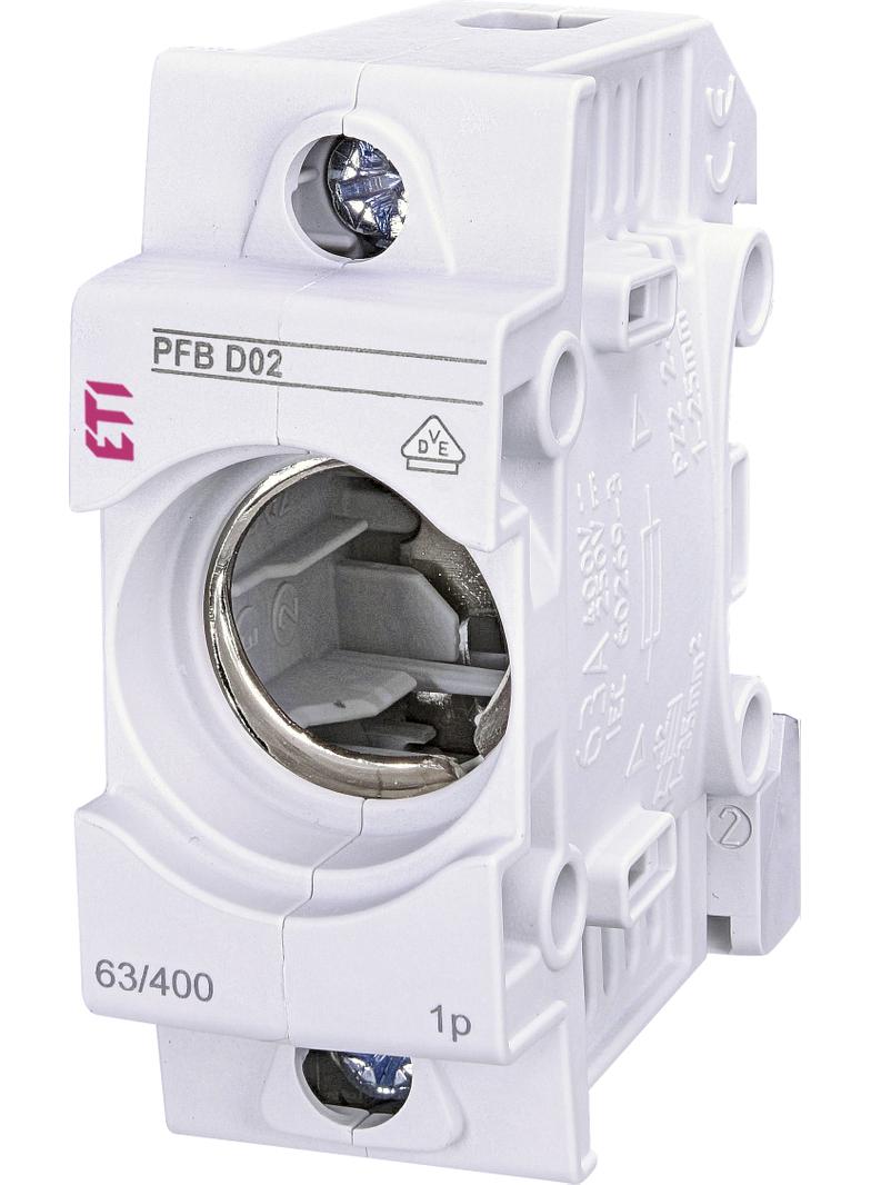 Gniazdo bezpiecznikowe PFB D02 PFB D02 1p 002510021 ETI