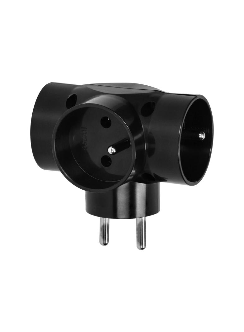 Rozgałęźnik 3x2P z podświetleniem