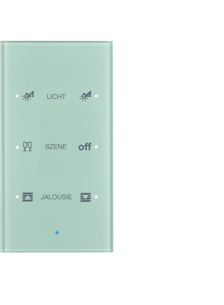 BERKER KNX TS Sensor dotykowy potrójny konfigurowalny szkło aluminium 75143134 HAGER