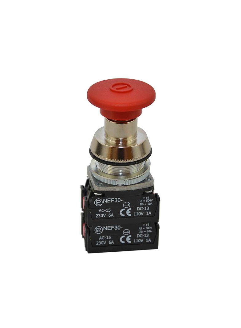 Przycisk NEF30-DR4Y/W3 czerwony W0-NEF30-DR 4Y/W3 C PROMET