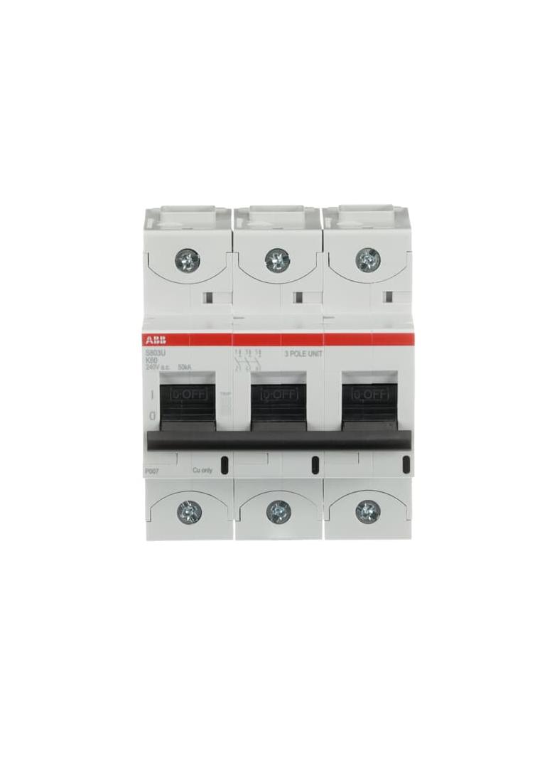 S803U-K60 Wyłącznik nadprądowy 50kA 3P K60A 2CCS863017R0587 ABB