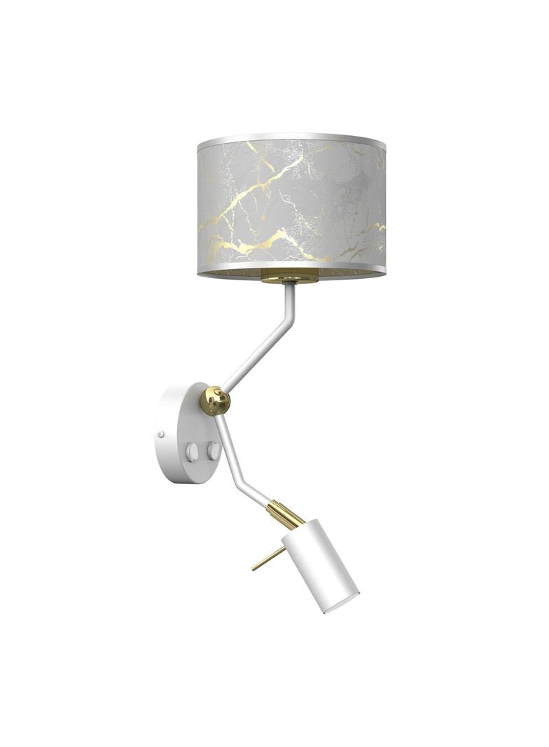 MILAGRO Kinkiet SENSO White/Gold 1xE27 + 1x mini GU10