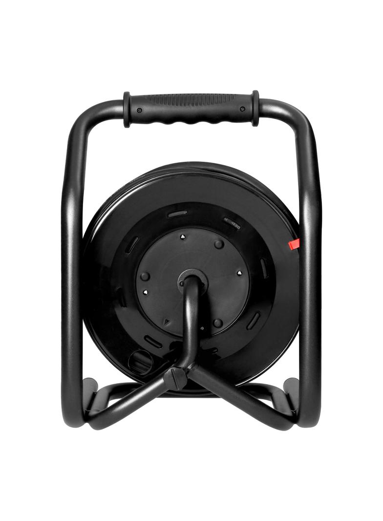 Przedłużacz bębnowy profesjonalny IP44, 4 gniazda 2P+Z, kabel gumowy olejoodporny, H07RN-F 3x2,5mm2,