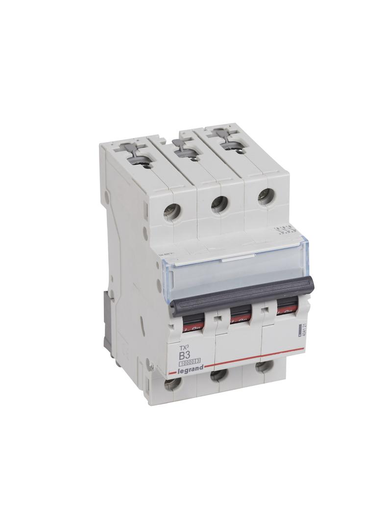 WYŁĄCZNIK NADPRĄDOWY S 313 3P B 3A 10000A SERII TX3, Legrand
