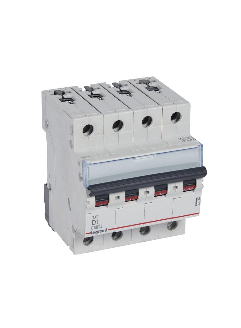 WYŁĄCZNIK NADPRĄDOWY S 304 4P D 1A 6000A SERII TX3, Legrand