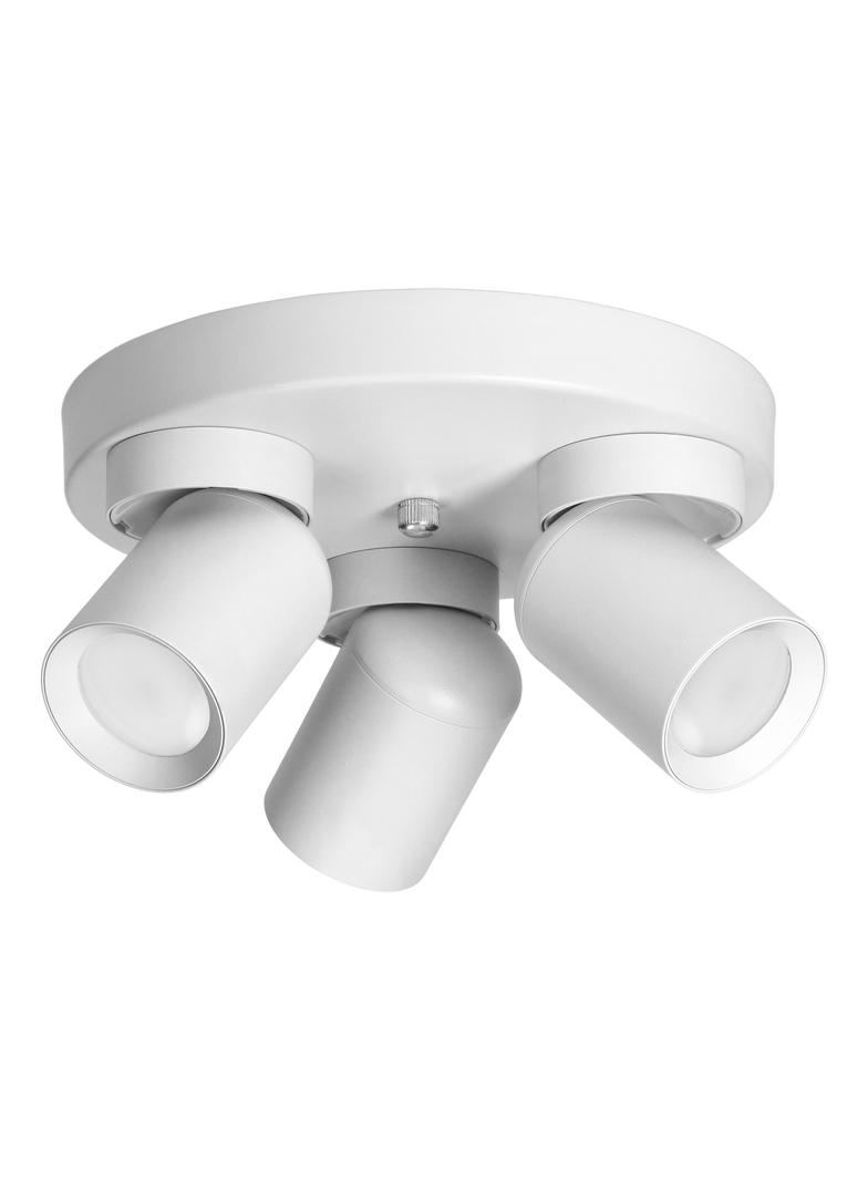 MALTA SP 3, oprawa ścienno-sufitowa, GU10 max. 3x12W, IP20, biała, okrągła podstawa