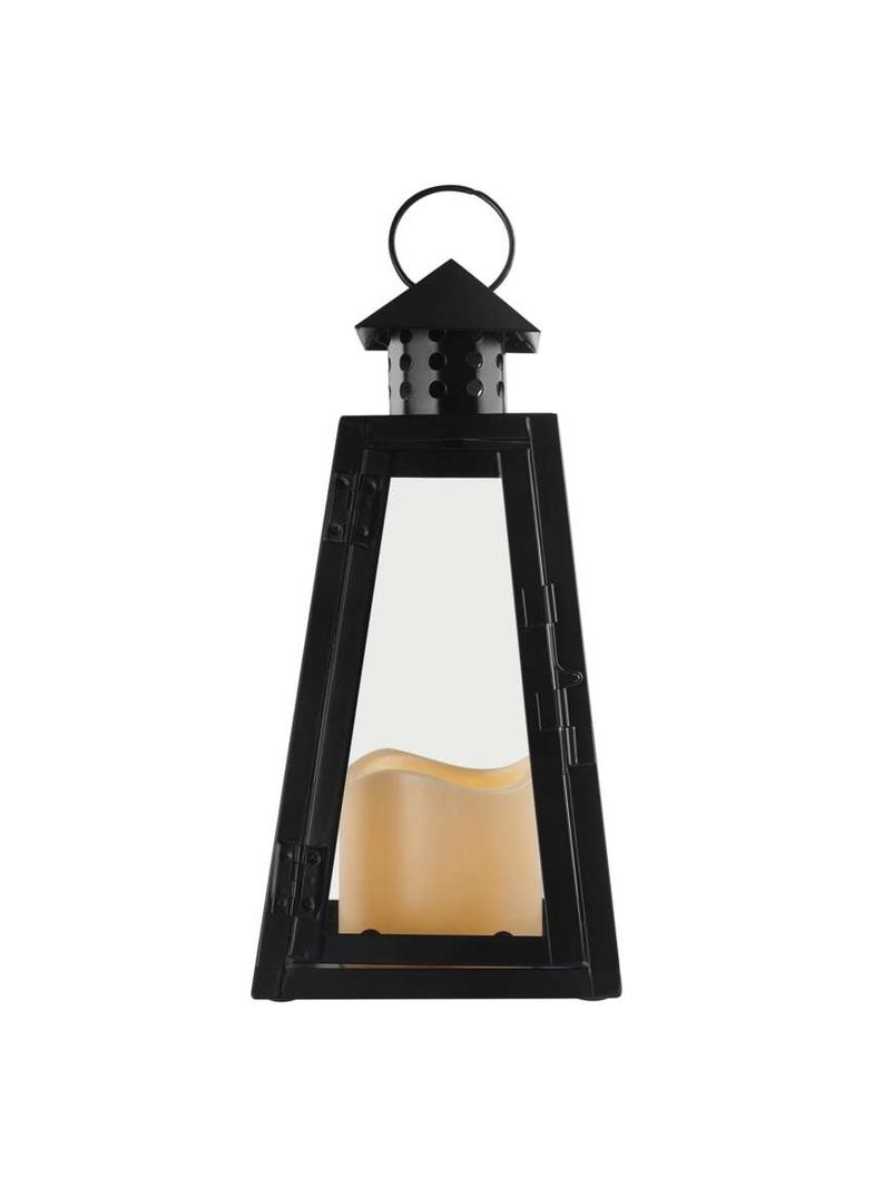 Lampion 1 LED świeczka 26,5 cm czarny 3x AAA vintage IP20 DCLV18 EMOS