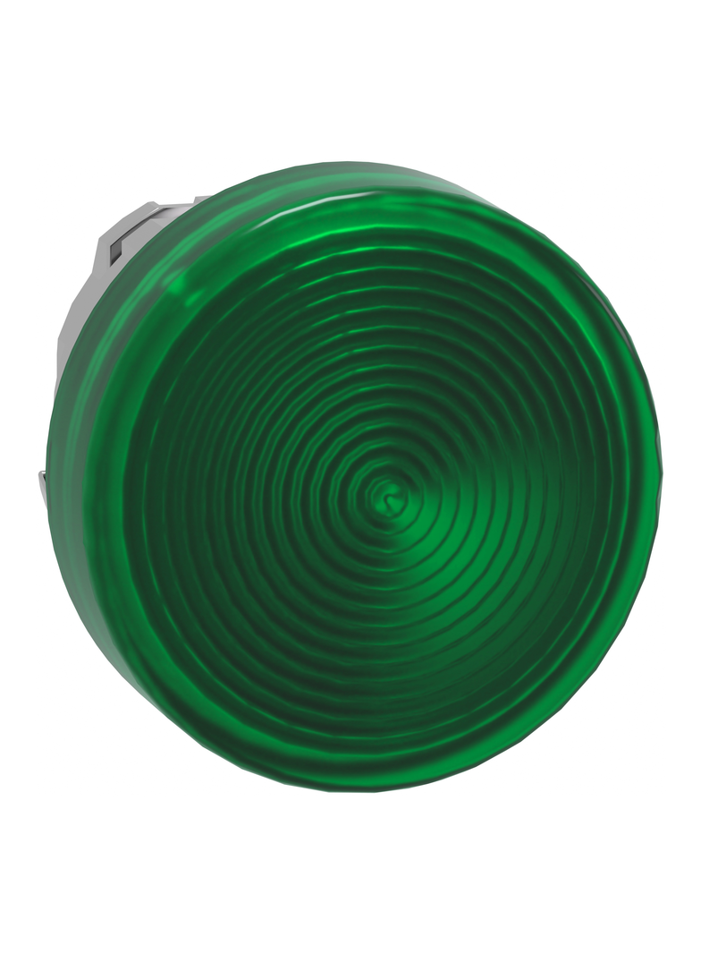 Harmony XB4 Główka lampki sygnalizacyjnej zielona LED metalowa karbowana ZB4BV033S Schneider
