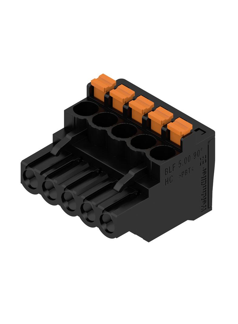 BLF 5.00HC/05/90 SN BK BX Wtyk PCB (złącze wiązki), 5.00 mm, Liczba biegunów: 5, PUSH IN, Złącze sprężynowe /72szt./ 1979300000 WEIDMÜLLER