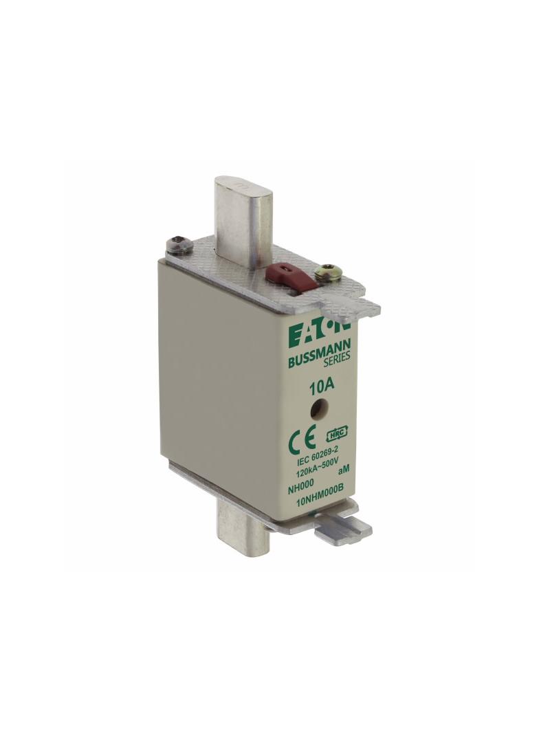 NH FUSE 10AMP 500V aM SIZE 000 Wkładka NH000 10A 500V aM podwójny wskaźnik 10NHM000B EATON