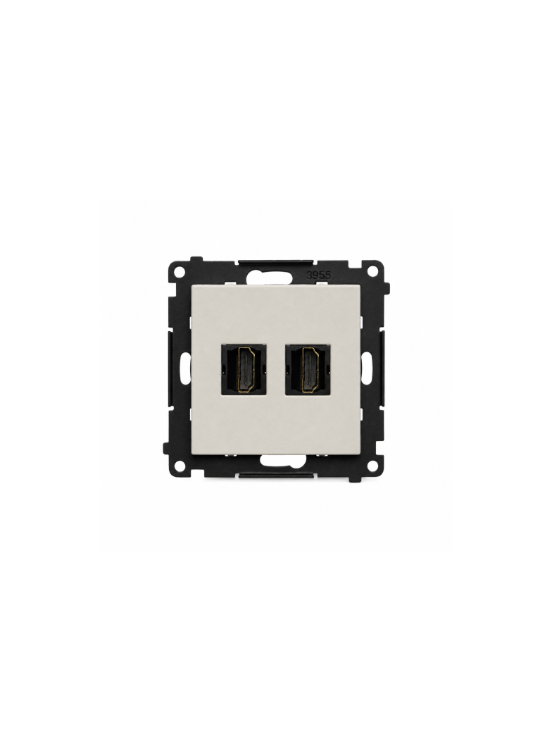 Simon 55 Gniazdo HDMI podwójne kaszmirowy TGHDMI2.01/142