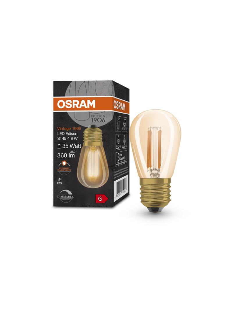 Lampa LED Vintage 1906 EDISON dim 4,8W/822230VFilament szkło przezroczysteGDE27