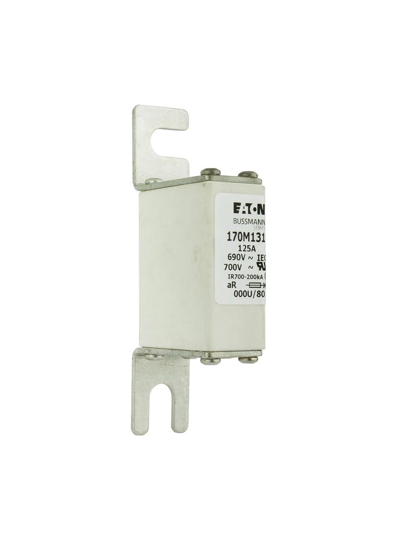 125A 690V IEC aR 000U/80 SQUAREBODY FUSE Wkładka szybka 125A AC 690V DIN 000 21x40x100 mm, 170M1318