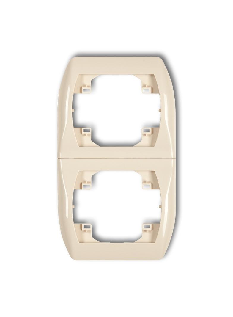 TREND Ramka pionowa podwójna beżowa