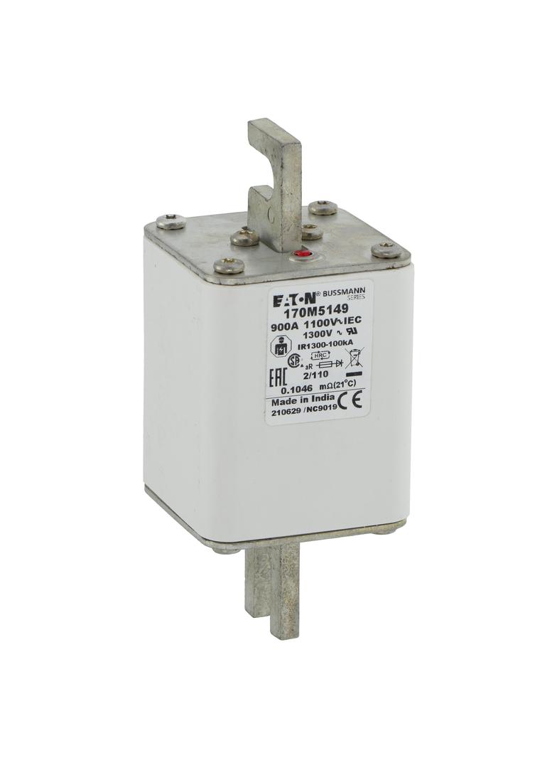 900A 1100V 2/110 aR INDICATOR FUSE Wkładka szybka 900A AC 1100V rozmiar 2 61x75x138 mm aR D 170M5149