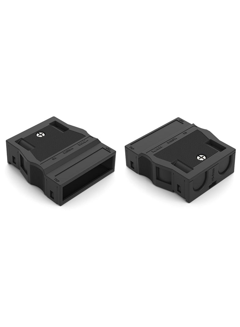 obudowa odciążająca przewody 4-torowa czarna